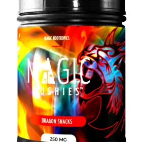 Dragon Snacks Capsule Bottle White - Magic Mushies
