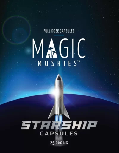 Magic Mushrooms Starship Capsules 500mg (Premium Blend)
