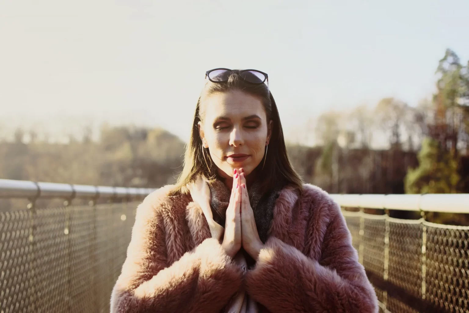 Peaceful woman