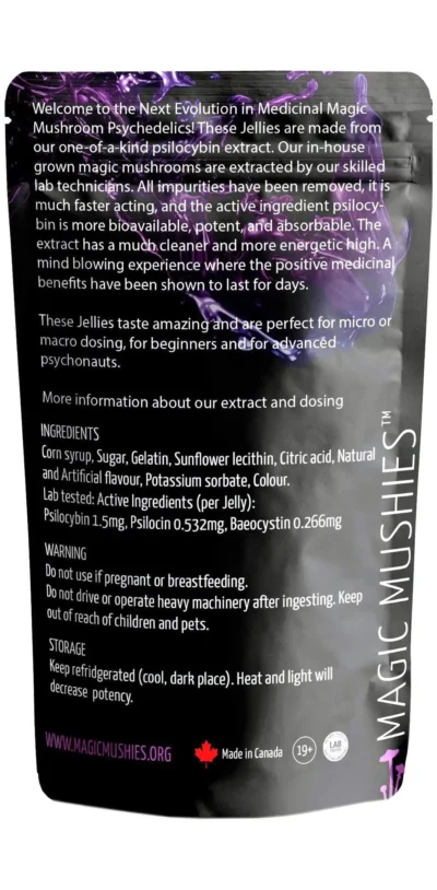 Blackberry microdose jellies
