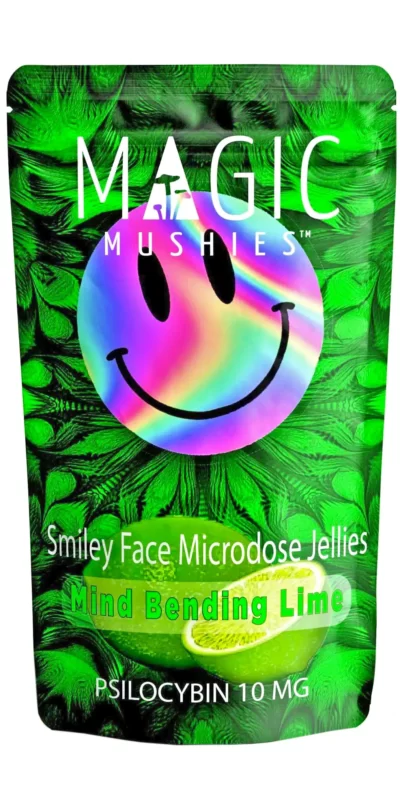 Lime Smiley Face Microdose Extract Jellies 10mg