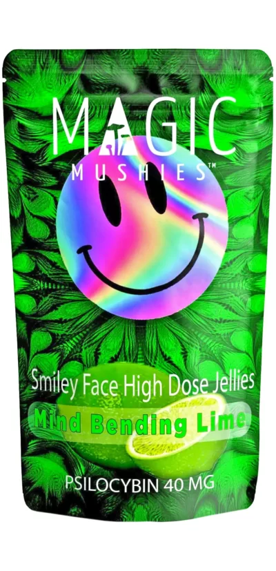 Lime Smiley Face High Dose Extract Jellies 40mg