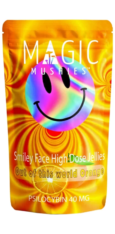 Orange Smiley Face High Dose Extract Jellies 40mg