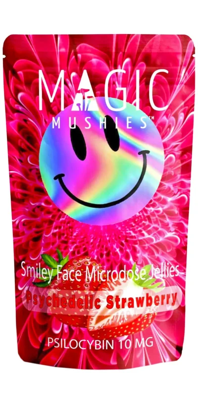 Strawberry Smiley Face Microdose Extract Jellies 10mg