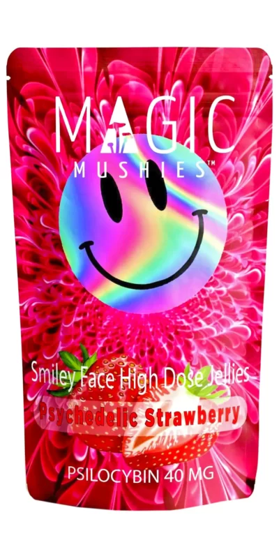 Strawberry Smiley Face Extract Jellies 40mg