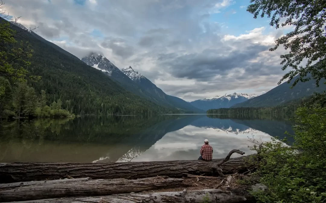 Mountainside lake shroom trip