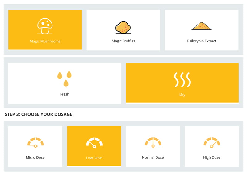 Dosage Calculator - Magic Mushies