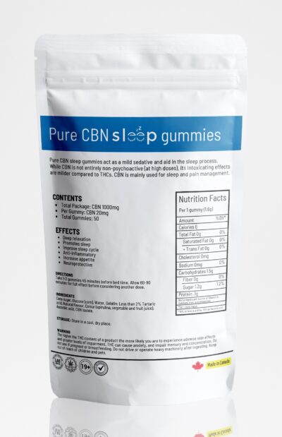 Rest Gummies CBN – Orange - Medium Strength (50 Pack) - back